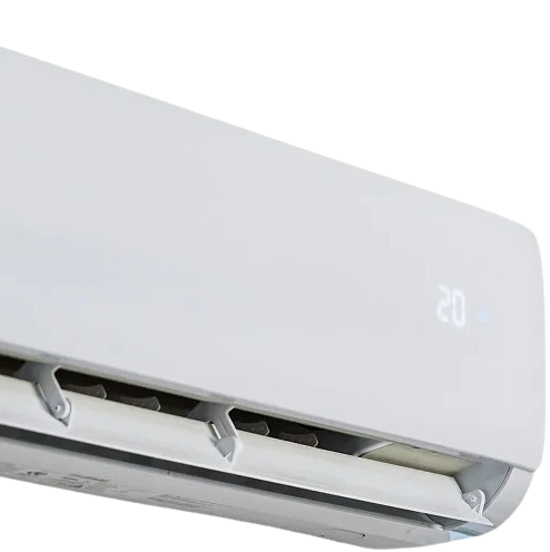 air conditioner hanging on the wall close up G7BM6NG removebg preview